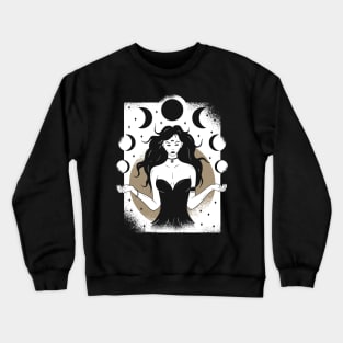 Phase Depression Moon Phase Mood Yoga Gift Crewneck Sweatshirt